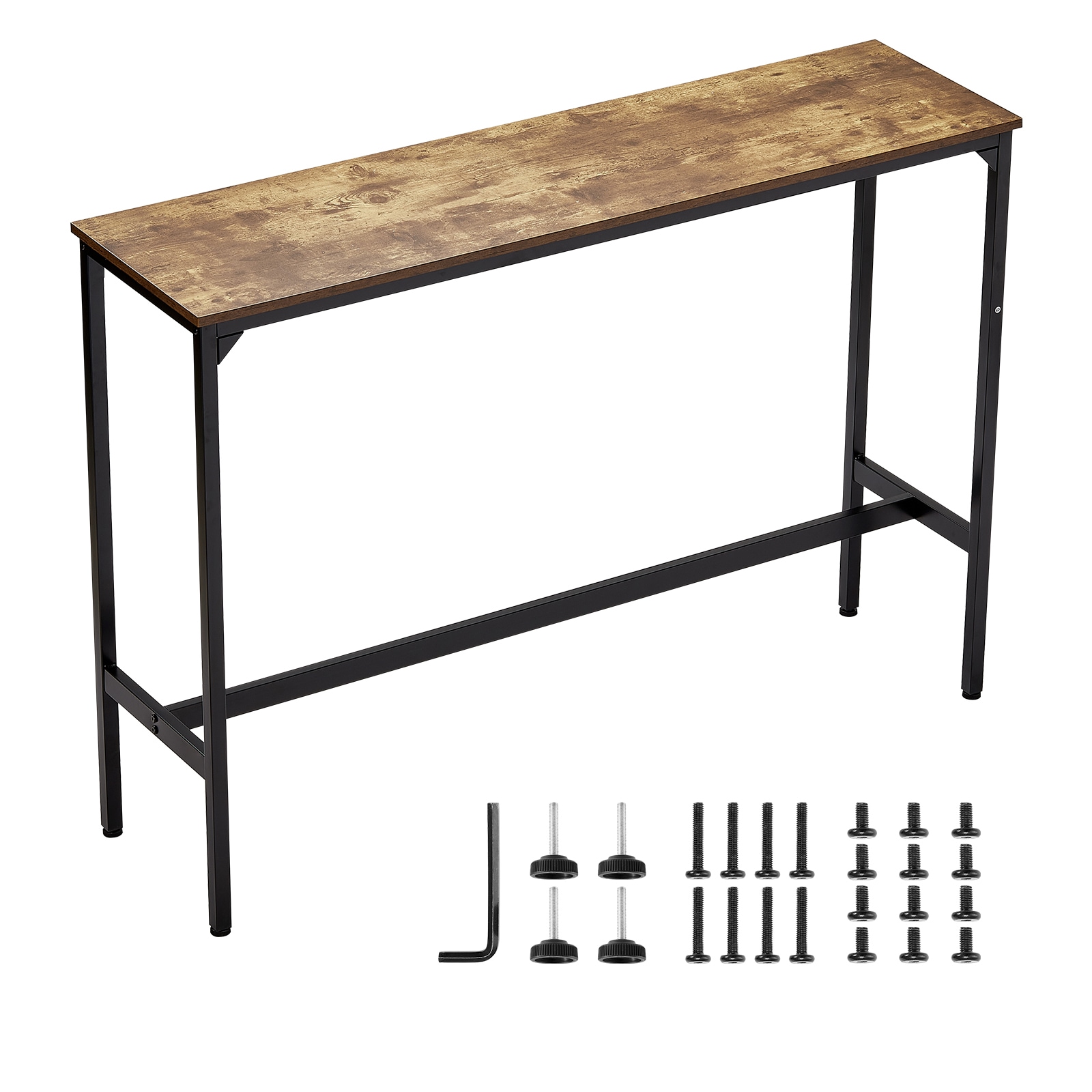Bar Table Height Pub Table Cocktail Coffee Counter Kitchen Dining 55x15x39 In_voghion.com